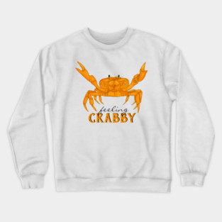 Feeling Crabby, orange crab Crewneck Sweatshirt