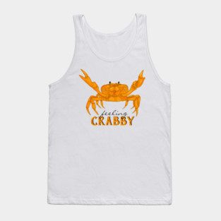 Feeling Crabby, orange crab Tank Top