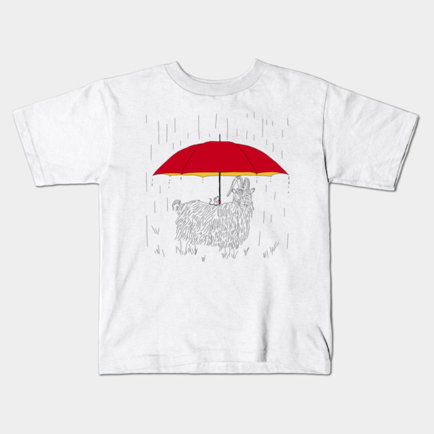 Mouse Umbrella for Goat Kids T-Shirt by H. R. Sinclair