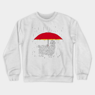 Mouse Umbrella for Goat Crewneck Sweatshirt
