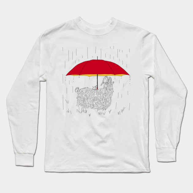 Mouse Umbrella for Goat Long Sleeve T-Shirt by H. R. Sinclair