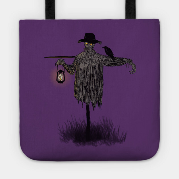 Scarecrow & Lantern Tote by H. R. Sinclair