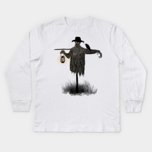 Scarecrow & Lantern Kids Long Sleeve T-Shirt