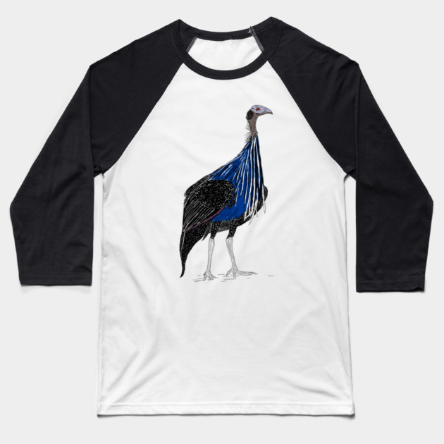 VulturineGuineafowl Baseball T-Shirt by H. R. Sinclair