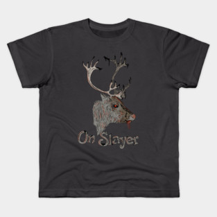 On Slayer Christmas Reindeer Kids T-Shirt