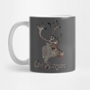 On Slayer Christmas Reindeer Mug