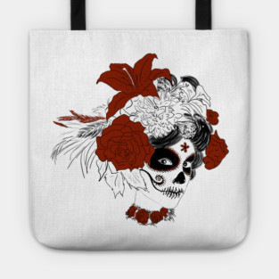 Día de los Muertos Skull Face Tote