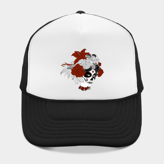 Día de los Muertos Skull Face by H. R. Sinclair