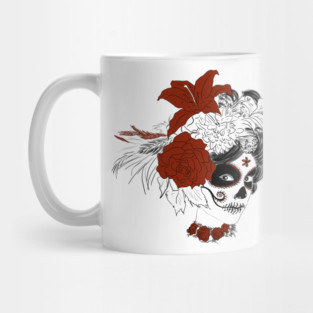 Día de los Muertos Skull Face Mug