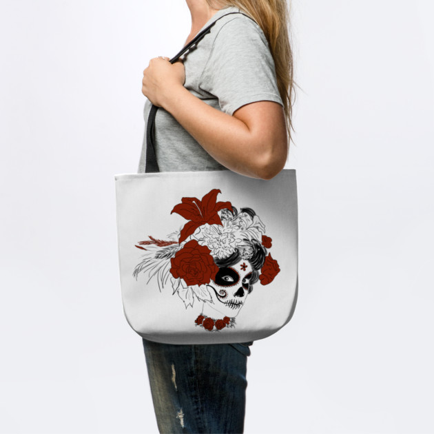 Día de los Muertos Skull Face by H. R. Sinclair