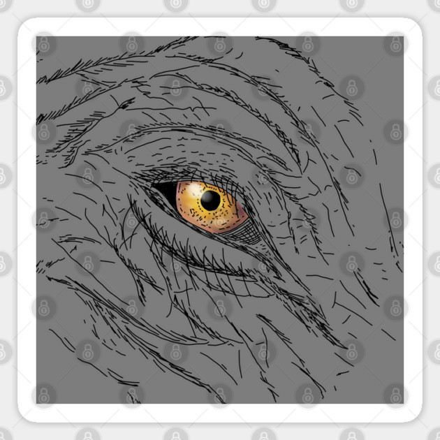 Elephant Eye Illustration Sticker by H. R. Sinclair