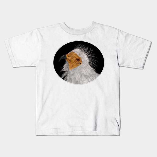 Illustrated Egyptian Vulture Kids T-Shirt by H. R. Sinclair