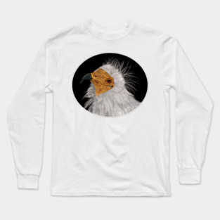 Illustrated Egyptian Vulture Long Sleeve T-Shirt
