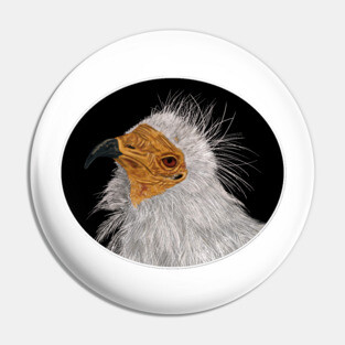 Illustrated Egyptian Vulture Pin