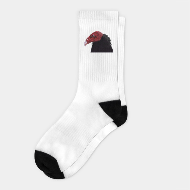 Illustrated Turkey Vulture Socks by H. R. Sinclair