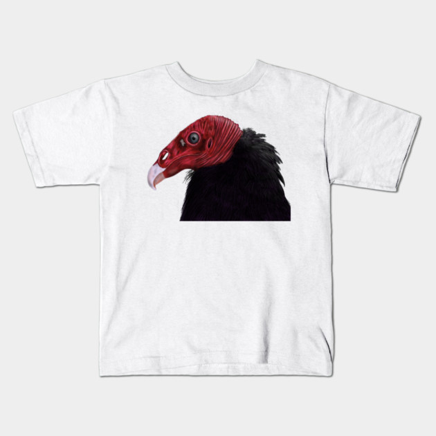 Illustrated Turkey Vulture Kids T-Shirt by H. R. Sinclair