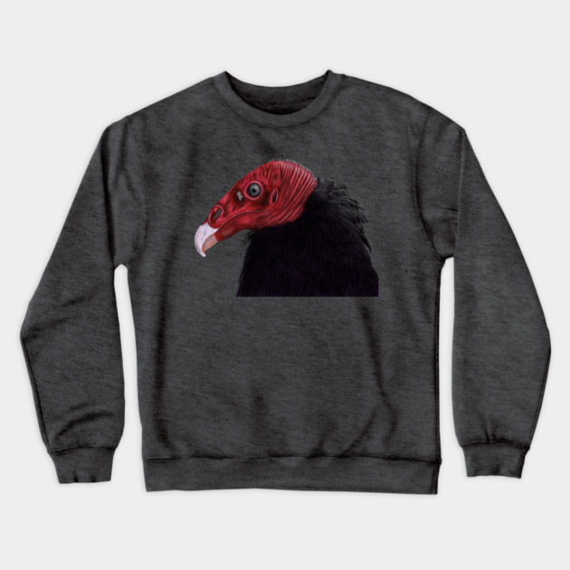 Illustrated Turkey Vulture Crewneck Sweatshirt by H. R. Sinclair