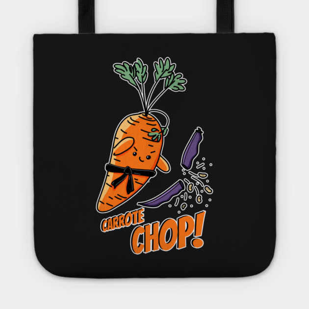 Carrote Chop! pun Tote by H. R. Sinclair