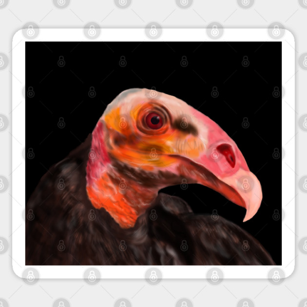 Savannah Vulture Sticker by H. R. Sinclair