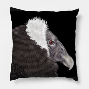Illustrated Andean Condor Pillow