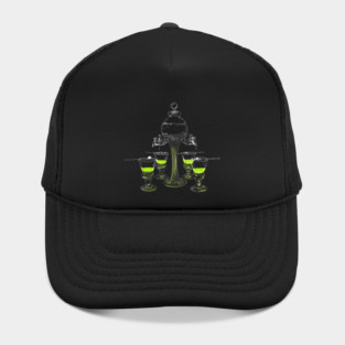 Illustrated Absinthe Set Hat