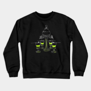 Illustrated Absinthe Set Crewneck Sweatshirt