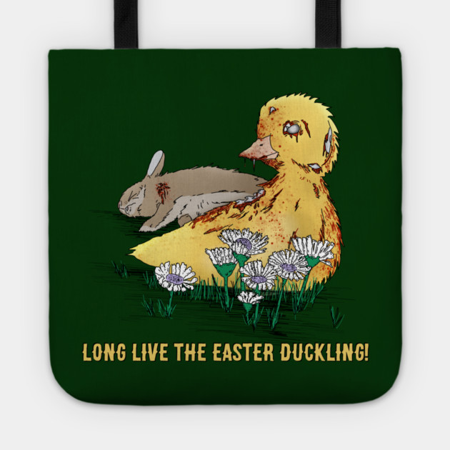 Vampire-Zombie Easter Duckling Tote by H. R. Sinclair