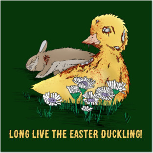 Vampire-Zombie Easter Duckling Posters and Art