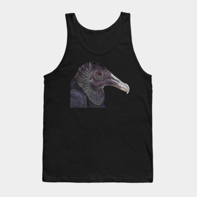 Black Vulture Illustration Tank Top by H. R. Sinclair