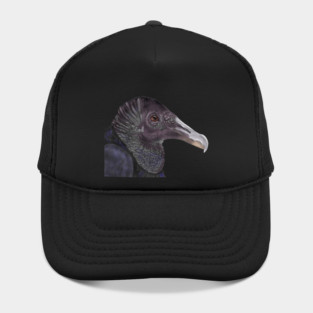 Black Vulture Illustration Hat