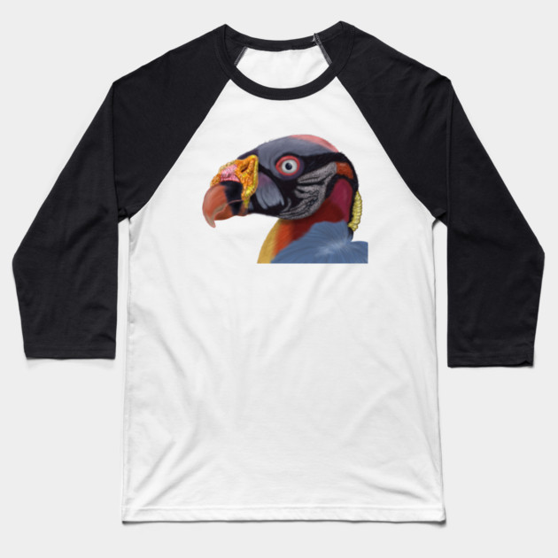 Illustrated King Vulture Baseball T-Shirt by H. R. Sinclair