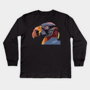 Illustrated King Vulture Kids Long Sleeve T-Shirt