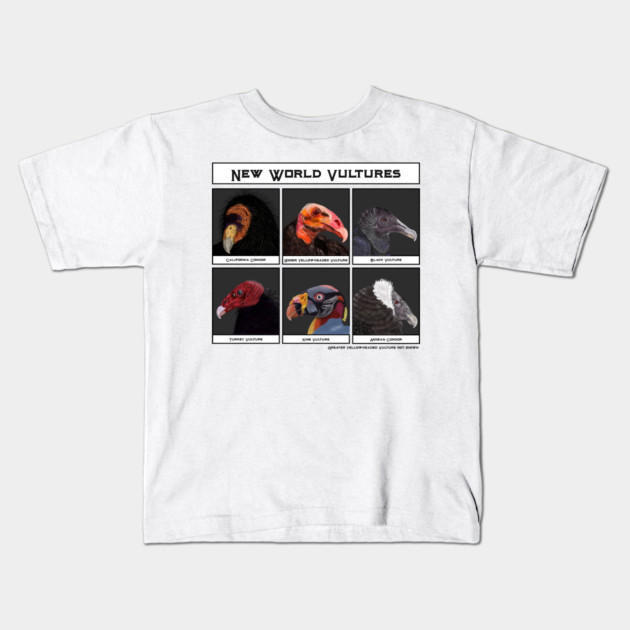 New World Vultures Illustration Kids T-Shirt by H. R. Sinclair