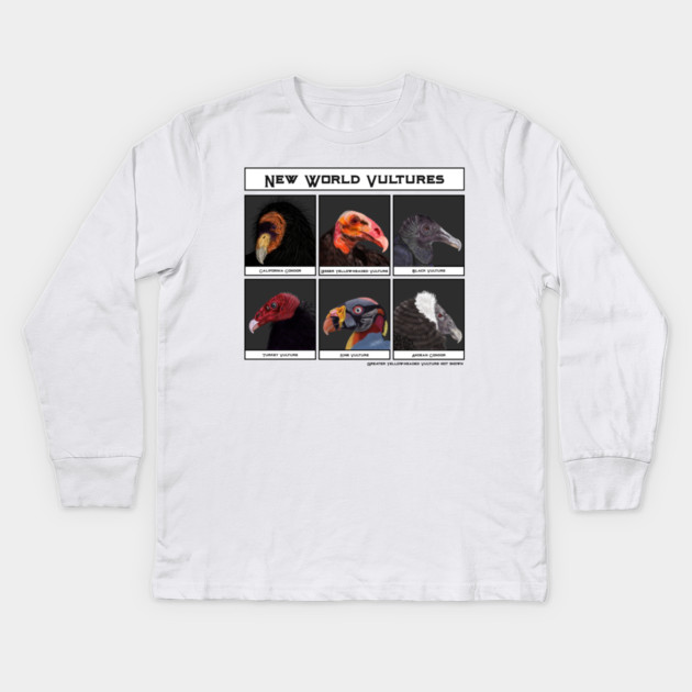 New World Vultures Illustration Kids Long Sleeve T-Shirt by H. R. Sinclair