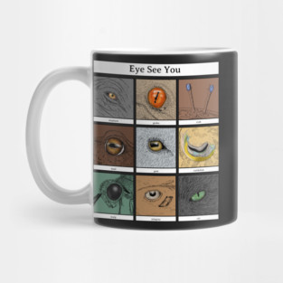 Eye See You Animal Pun, animal eyes Mug
