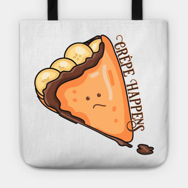 Crêpe Happens Food Pun Tote by H. R. Sinclair