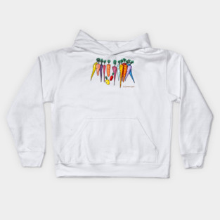 14 Carrot Art Kids Hoodie