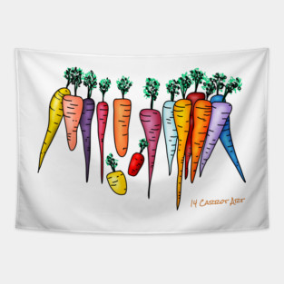 14 Carrot Art Tapestry