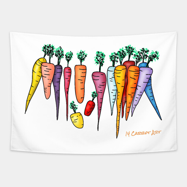 14 Carrot Art Tapestry by H. R. Sinclair