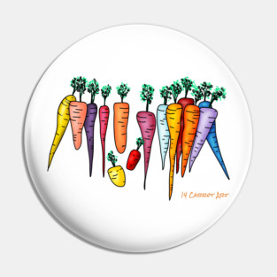 14 Carrot Art Pin