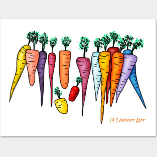 14 Carrot Art Posters and Art