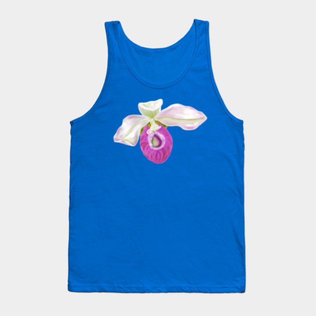 Lady Slipper Orchid Digital Art Tank Top by H. R. Sinclair