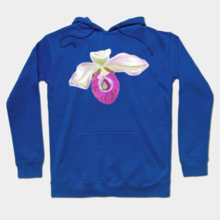 Lady Slipper Orchid Digital Art Hoodie