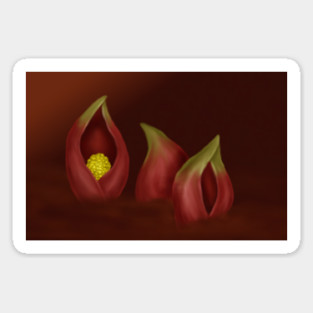 Stinky Swamp Cabbage Digital Art Sticker