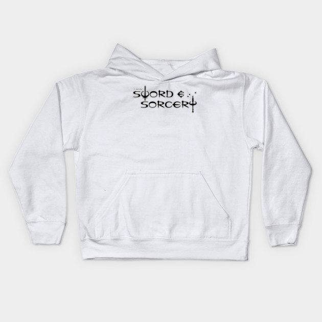 I Write Sword and Sorcery Kids Hoodie by H. R. Sinclair