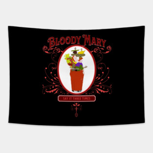 Vintage Bloody Mary 3 Times Tapestry