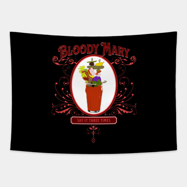 Vintage Bloody Mary 3 Times Tapestry by H. R. Sinclair