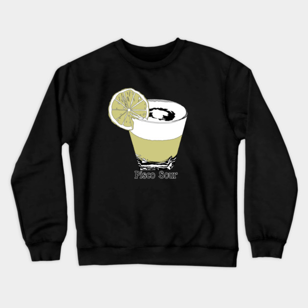 Pisco Sour Illustration Crewneck Sweatshirt by H. R. Sinclair