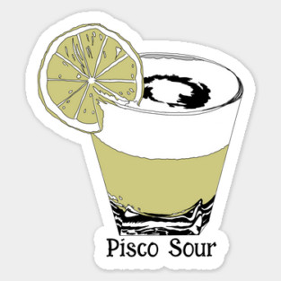 Pisco Sour Illustration Sticker