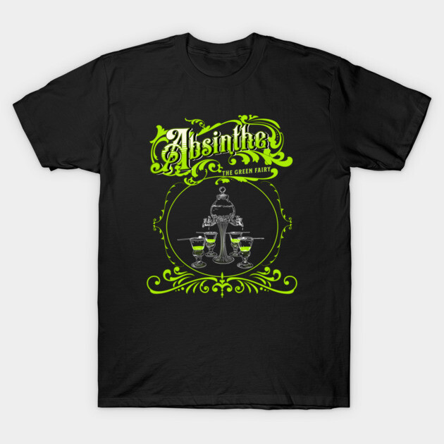 Vintage Illustrated Absinthe Set T-Shirt by H. R. Sinclair